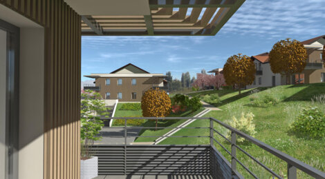 Programme immobilier neuf LE CHATENAY - Reignier-Esery : Appartements T2–T4 avec terrasses, balcons et isolation haute performance au pied du Club de Golf (74930) - Référence : 4658