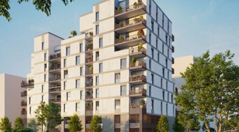 Programme immobilier neuf AROMATIQUE -  Rennes : 26 appartements neufs du 2 au 4 pièces en quartier Baud Chardonnet (35000) - Référence : 14906