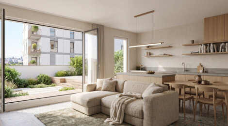 Programme immobilier neuf AROMATIQUE - Rennes : 26 appartements neufs du 2 au 4 pièces en quartier Baud Chardonnet (35000) - Référence : 14906