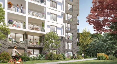 Programme immobilier neuf Le Green - Rennes : appartements neufs du studio au 4 pièces avec vue sur le parc (35000) - Référence : 15103