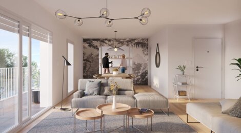 Programme immobilier neuf REFLET - Rennes : Appartements studio–T4 avec terrasses, domotique et luminosité au cœur du quartier Sévigné Fougères (35000) - Référence : 9769