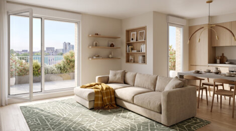 Programme immobilier neuf Kalia - Rennes : Appartements studio–T5 avec terrasses, parking sécurisé et proximité Métro A et Place des Lices (35000) - Référence : 14725