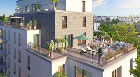 Programme immobilier neuf PALOMA - Rennes : Appartements studio–T5 avec terrasses, salles de bain équipées et parking dans le secteur Saint-Hélier (35000) - Référence : 14261