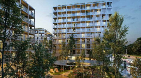 Programme immobilier neuf L'ESPLANADE - Rennes : Appartements T2–T4 avec terrasses, balcons et bornes électriques dans le quartier Le Landry (35000) - Référence : 14217