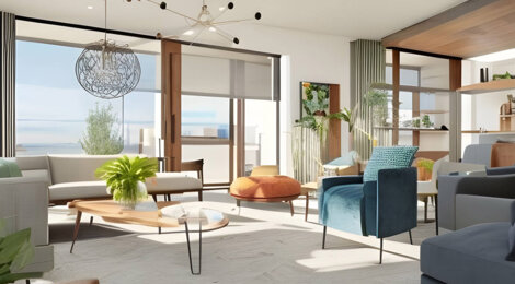 Programme immobilier neuf L’OASIS - Rennes Baud Chardonnet cadre naturel avec logements variés et extérieurs (35000) - Référence : 15201