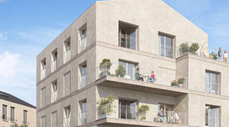 Programme immobilier neuf BRICK LANE - Rennes Bourg-l’Évêque au coeur d' un cadre urbain et verdoyant (35000) - Référence : 17148