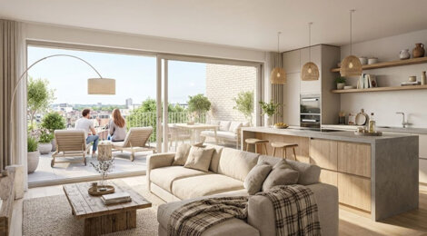 Programme immobilier neuf BRICK LANE - Rennes Bourg-l’Évêque au coeur d' un cadre urbain et verdoyant (35000) - Référence : 17148