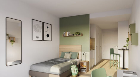 Programme immobilier neuf KLEEZI | LOUIS GUILLOUX - Rennes résidence étudiante proche centre et Mail (35000) - Référence : 15203