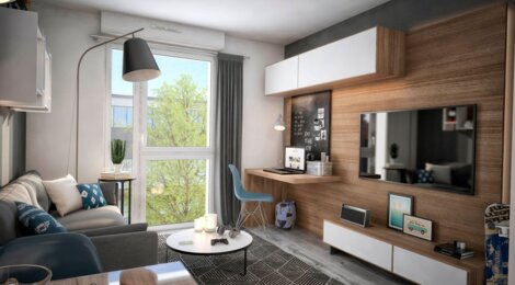 Programme immobilier neuf MY CAMPUS CHATEAUBRIAND - Rennes : résidence étudiante proche métro Joliot-Curie et Chateaubriand (35000) - Référence : 15190
