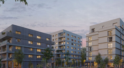 Programme immobilier neuf Flanerie - Rennes résidence verdoyante proche canal et centre-ville (35000) - Référence : 17817