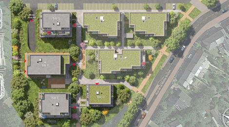 Programme immobilier neuf Flanerie - Rennes résidence verdoyante proche canal et centre-ville (35000) - Référence : 17817