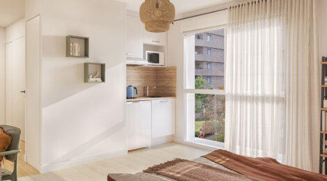 Programme immobilier neuf ACADEMY SAINT-MARTIN - Rennes studio étudiant à 16 min du métro B (35000) - Référence : 17268
