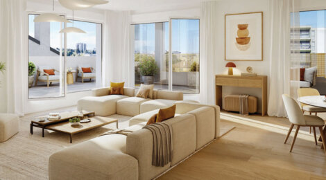 Programme immobilier neuf SAMBA - Rennes sud Sainte-Thérèse : appartements du 2 au 5 pièces proches métro A (35000) - Référence : 18039