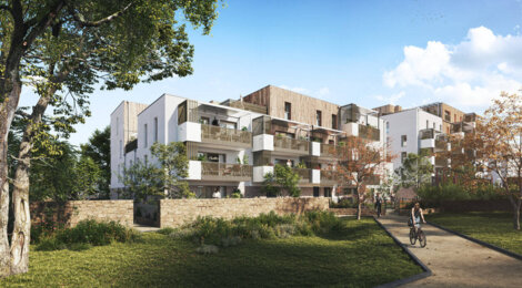 Programme immobilier neuf BOSCO - Rezé : appartements neufs du 2 au 4 pièces à 200m du tram 3 (44400) - Référence : 15250