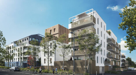 Programme immobilier neuf BOSCO - Rezé : appartements neufs du 2 au 4 pièces à 200m du tram 3 (44400) - Référence : 15250