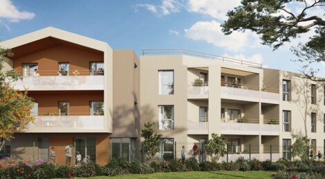 Programme immobilier neuf JARDIN PRIVÉ -  Rillieux-la-Pape : appartements neufs du 2 au 5 pièces en quartier Semailles (69140) - Référence : 15415