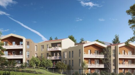 Programme immobilier neuf JARDIN PRIVÉ -  Rillieux-la-Pape : appartements neufs du 2 au 5 pièces en quartier Semailles (69140) - Référence : 15415