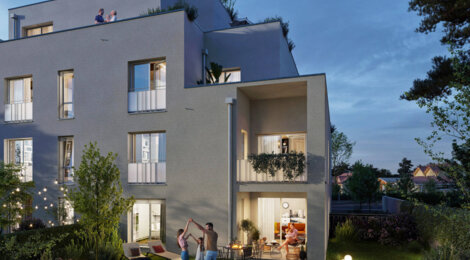 Programme immobilier neuf ESPRIT CRÉPIEUX - Rillieux-la-Pape : Appartements T1–T4 avec terrasses végétales, parking et proximité canal de Miribel (69140) - Référence : 14590