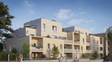 Programme immobilier neuf ESPRIT CRÉPIEUX - Rillieux-la-Pape : Appartements T1–T4 avec terrasses végétales, parking et proximité canal de Miribel (69140) - Référence : 14590