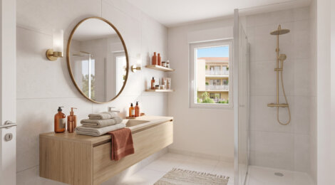 Programme immobilier neuf ESPRIT CRÉPIEUX - Rillieux-la-Pape : Appartements T1–T4 avec terrasses végétales, parking et proximité canal de Miribel (69140) - Référence : 14590