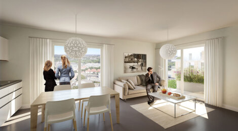 Programme immobilier neuf Le Clos Langlet - Ris-Orangis : appartements neufs à 800 m du RER D et TZen 4 (91130) - Référence : 15393