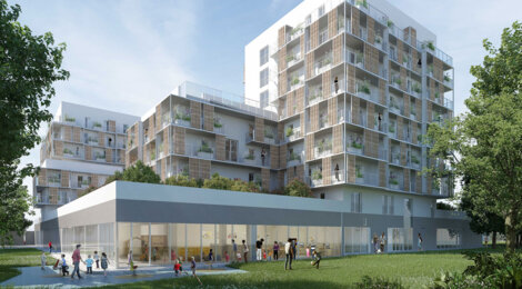 Programme immobilier neuf Le Clos Langlet - Ris-Orangis : appartements neufs à 800 m du RER D et TZen 4 (91130) - Référence : 15393