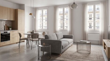 Programme immobilier neuf RUE THIERS - Rochefort 2 pièces réhabilité au cœur du centre-ville (17300) - Référence : 18020