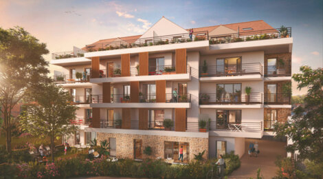 Programme immobilier neuf Le Clos d'Alice - Roissy-en-Brie : 28 appartements neufs T2–T4 en plein centre-ville (77680) - Référence : 9643