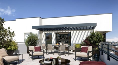 Programme immobilier neuf L'AVANT-SCENE - Romainville : Appartements studio–T5 avec terrasses, parking et luminosité naturelle à 10 min du métro 5 direction Paris (93230) - Référence : 12994