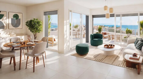 Programme immobilier neuf COEUR DE CARNOLÈS - Roquebrune Cap Martin appartements proches mer dans un parc paysager (06190) - Référence : 17478