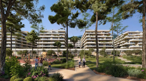 Programme immobilier neuf COEUR DE CARNOLÈS - Roquebrune Cap Martin appartements proches mer dans un parc paysager (06190) - Référence : 17478