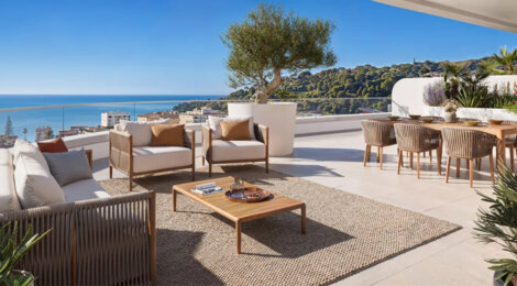 Programme immobilier neuf COEUR DE CARNOLÈS - Roquebrune Cap Martin appartements proches mer dans un parc paysager (06190) - Référence : 17478