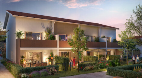 Programme immobilier neuf RÉSIDENCE DU LAGO - Roques : Appartements T2–T3 avec terrasses, visiophone et proximité commodités (31120) - Référence : 6848