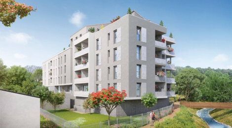 Programme immobilier neuf COTE RIVES - Roquevaire : appartements T2-T3 neufs avec vues sur le massif du Garlaban (13360) - Référence : 2626