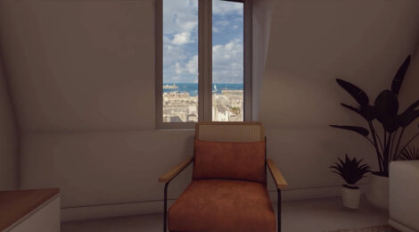 Programme immobilier neuf LE RESIDENCE LE REGINA - Roscoff : appartements rénovés T2–T4 à 350 m du port et de l’hypercentre (29680) - Référence : 11018