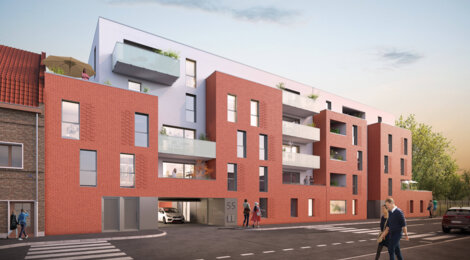 Programme immobilier neuf FIL'ARTY - Roubaix : Appartements T2–T4 avec terrasses, parking sécurisé et proximité tramway Alfred Mongy (59100) - Référence : 9885