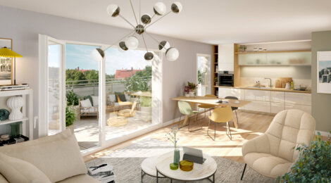 Programme immobilier neuf FIL'ARTY - Roubaix : Appartements T2–T4 avec terrasses, parking sécurisé et proximité tramway Alfred Mongy (59100) - Référence : 9885