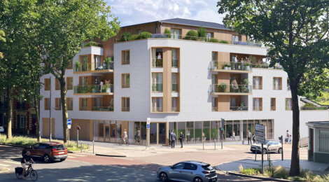 Programme immobilier neuf GREEN CORNER - Rouen à 2 minutes du métro Beauvoisine et du tram T4 (76000) - Référence : 12060