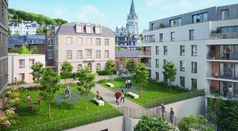 Programme immobilier neuf LE CARRE SAINT GERVAIS - Rouen : appartements neufs près du centre historique, vue sur la Seine (76000) - Référence : 11480