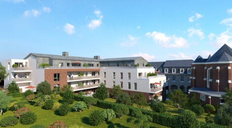 Programme immobilier neuf LE PARC DES MATHURINS (Réhabilitation) - Rouen : appartements rénovés T2–T5 à 10 min du métro et du tramway T4 (76000) - Référence : 15838