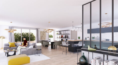 Programme immobilier neuf LE PARC DES MATHURINS (Réhabilitation) - Rouen : appartements rénovés T2–T5 à 10 min du métro et du tramway T4 (76000) - Référence : 15838