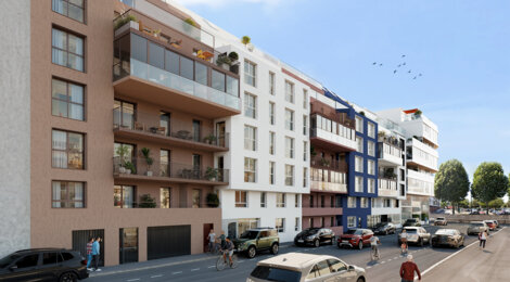 Programme immobilier neuf Côté Pasteur - Rouen centre à proximité à pied du tramway (76000) - Référence : 16246
