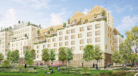 Programme immobilier neuf Gaïa - Rouen quartier Flaubert : appartements neufs face à la Seine, proximité commerces (76000) - Référence : 15655