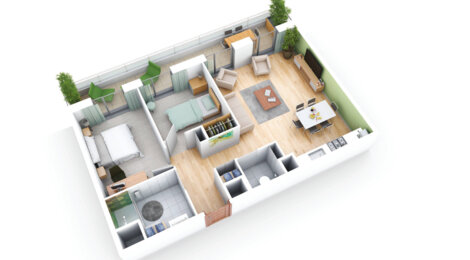 Programme immobilier neuf L'EVEIL DE FLAUBERT - Rouen rive droite au cœur de l’écoquartier Flaubert (76000) - Référence : 11347