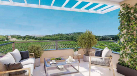 Programme immobilier neuf TERRES VICTOIRE - Rousset : Appartements T2–T4 avec terrasses, parking sécurisé et proximité centre-ville et vue Ste Victoire (13790) - Référence : 14415