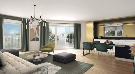 Programme immobilier neuf Origami - Rueil-Malmaison : appartements neufs du studio au T5 à 10 min du RER A (92500) - Référence : 15935