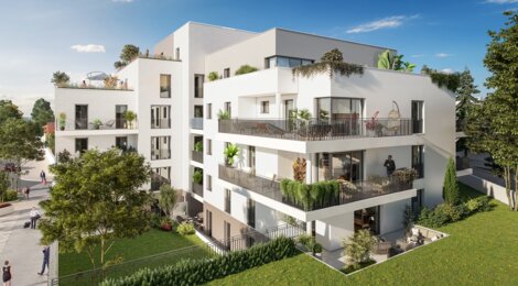 Programme immobilier neuf CARACT'R - Rueil-Malmaison : Appartements studio–T5 avec terrasses, parking et jardins privatifs au cœur du quartier Richelieu-Châtaigneraie (92500) - Référence : 14341