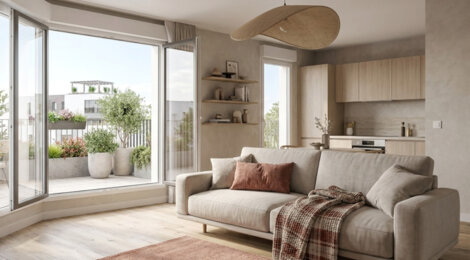 Programme immobilier neuf CARACT'R - Rueil-Malmaison : Appartements studio–T5 avec terrasses, parking et jardins privatifs au cœur du quartier Richelieu-Châtaigneraie (92500) - Référence : 14341