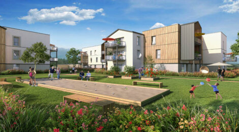 Programme immobilier neuf OCARINA - Rumilly : Appartements T2–T4 avec balcons, terrasses et domotique entre ville et nature (74150) - Référence : 14255