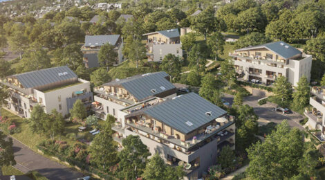 Programme immobilier neuf DOMAINE DE LA CROIX - Saint-Alban-Leysse : appartements neufs T2–T5 à 5 km de Chambéry dans un parc de 1,6 hectare (73230) - Référence : 15749